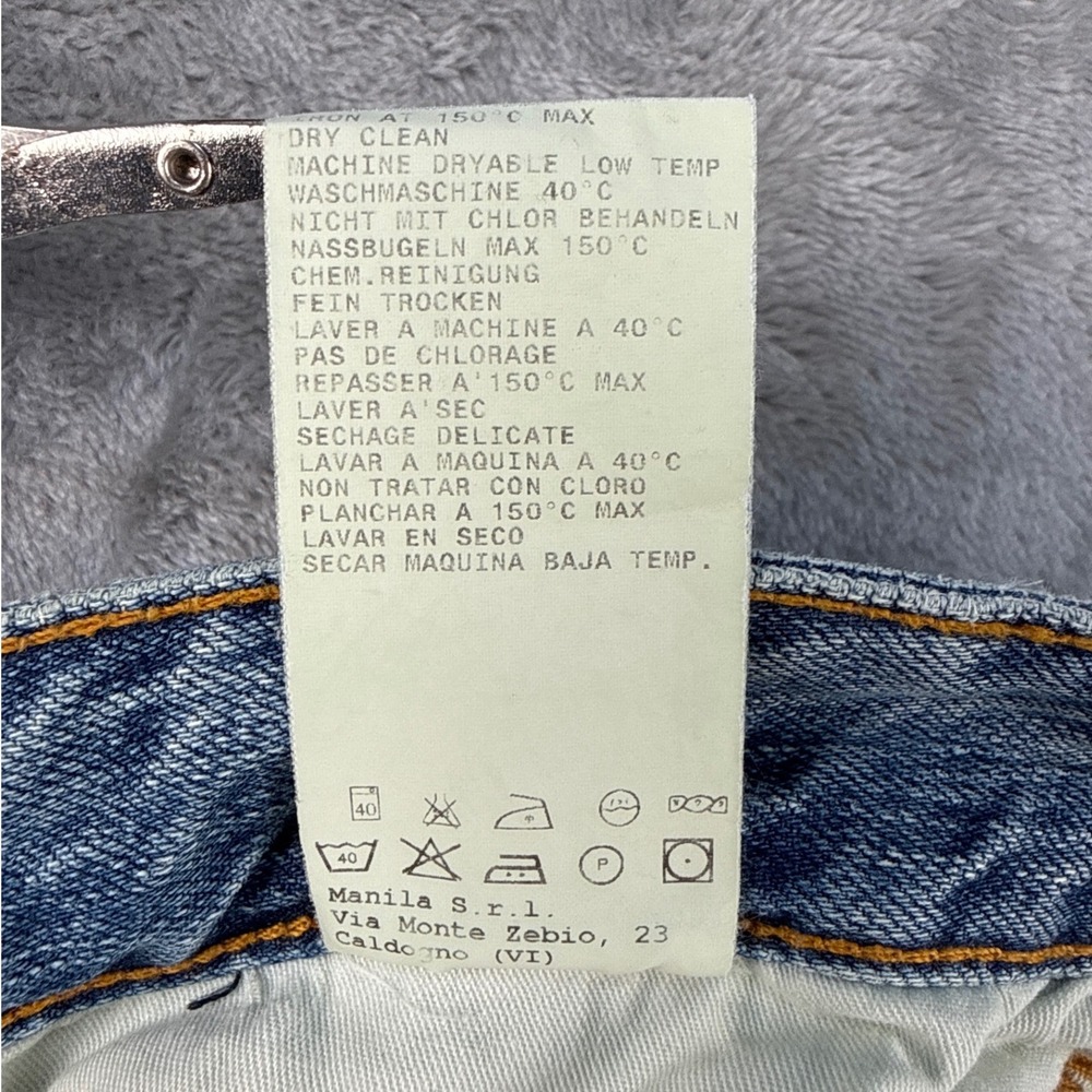 Mauro Grifoni Jeans Mens 36 Light Blue Distressed EUC - Picture 8 of 10
